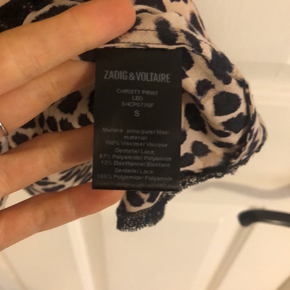 Zadig and Voltaire leopard cami top - Picture 3 of 4